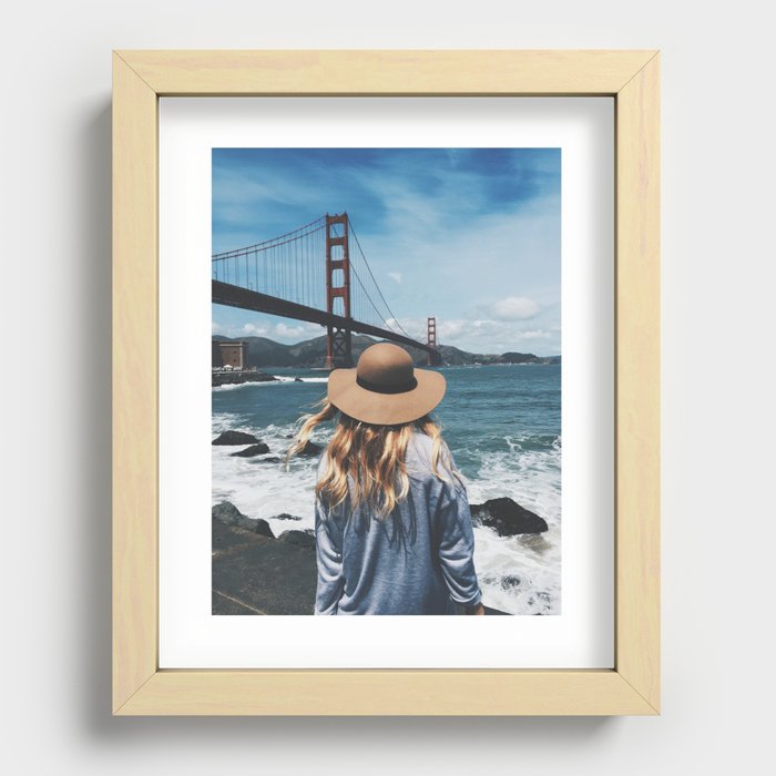 The Golden Gate Recessed Framed Print