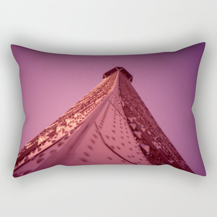 Purple Eiffel  Rectangular Pillow
