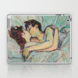 Toulouse-Lautrec - In Bed, The Kiss Laptop Skin