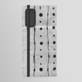 Whale Shark in White and Black Android Wallet Case