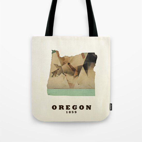 Oregon state map modern Tote Bag
