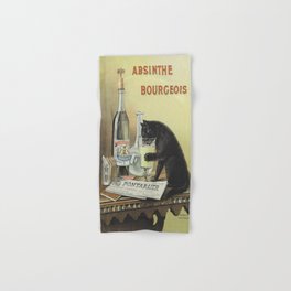 Vintage poster - Absinthe Bourgeois Hand & Bath Towel