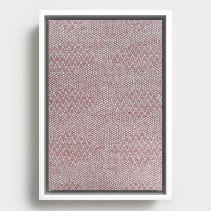 Bohemian Pattern Framed Canvas