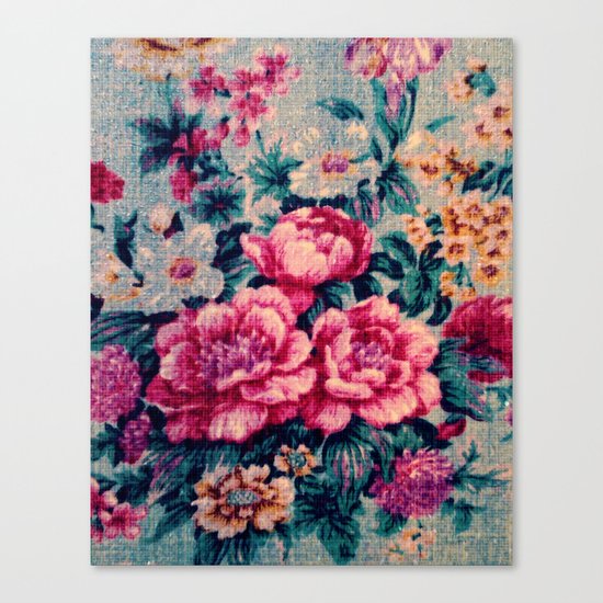 Vintage Floral Canvas Print