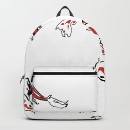 Seamless pattern with koi carps Backpack