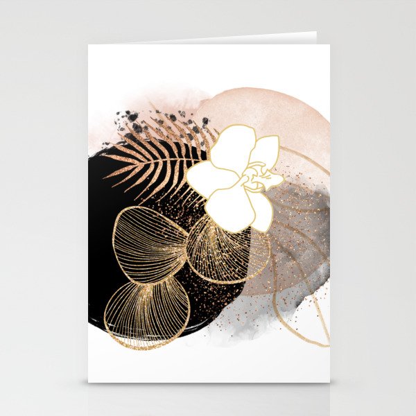 Black and Pink w/  Orchid Stationery Cards