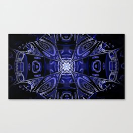 Jade Mandala - Blue-01 Canvas Print