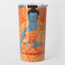 Medicine Buddha Thangka Travel Mug