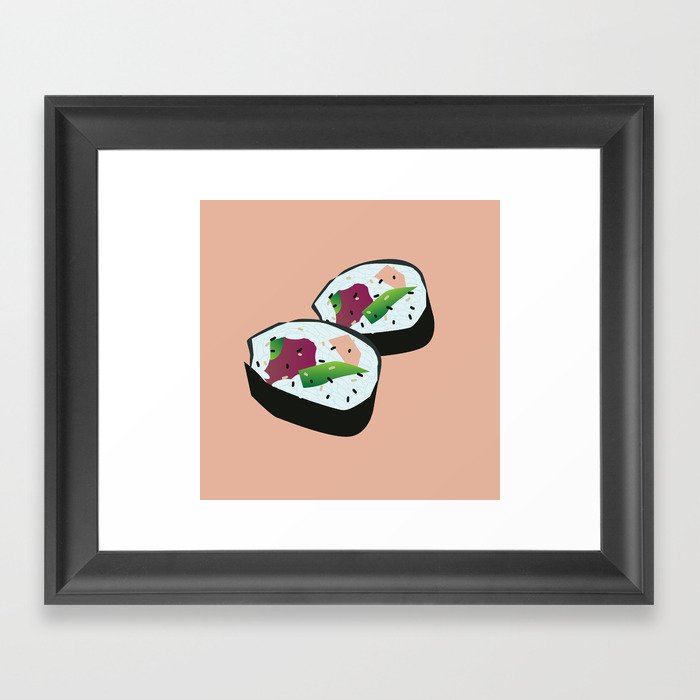 Sushi Roll Framed Art Print