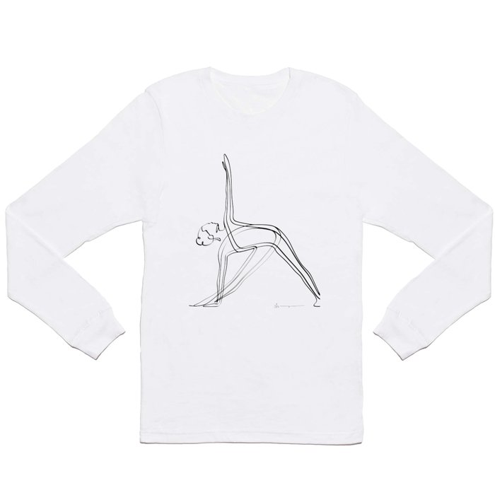 Triangle Pose - Complete Long Sleeve T Shirt