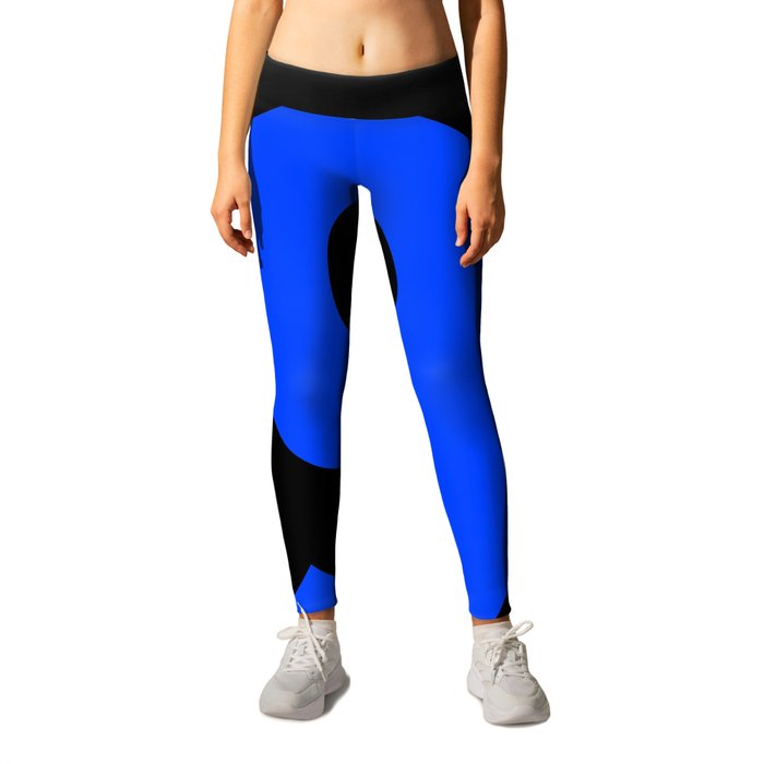 Number 9 (Blue & Black) Leggings