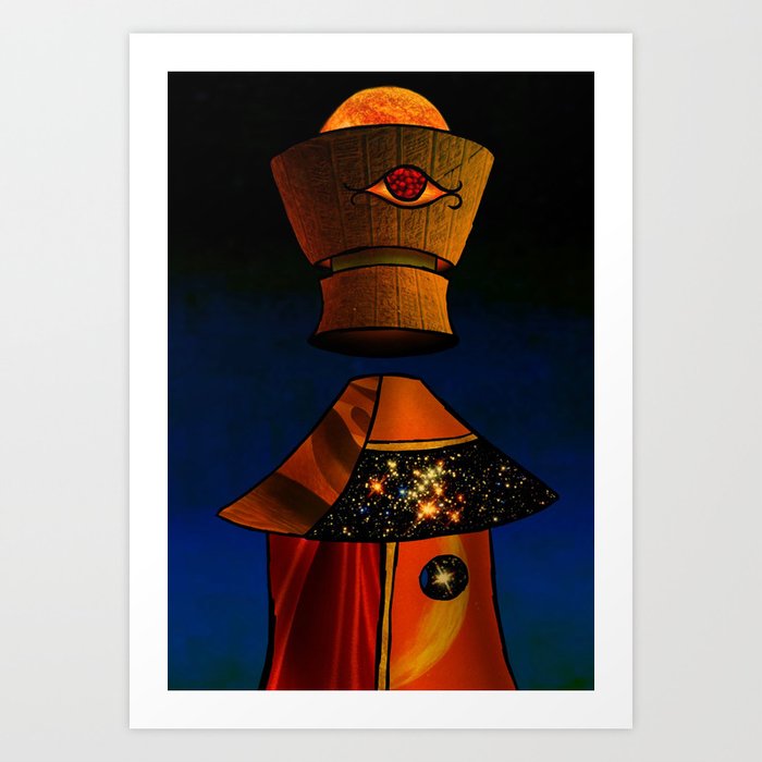 Derfra Undvigende uanset Guzo: King of Rain - Surrealism Collage Art Print by Scone Boy | Society6