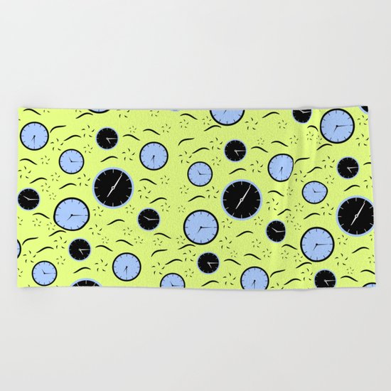 Where the time goes Beach Towel