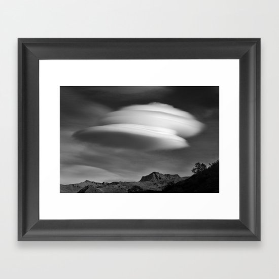 Lenticular Over Alcazaba 3315 Meters Framed Art Print