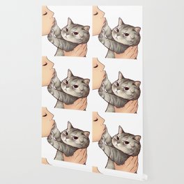 Cat Cartoon Wallpaper For Any Decor Style Society6