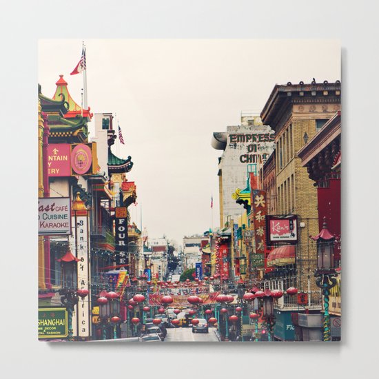 San Francisco China Town Metal Print