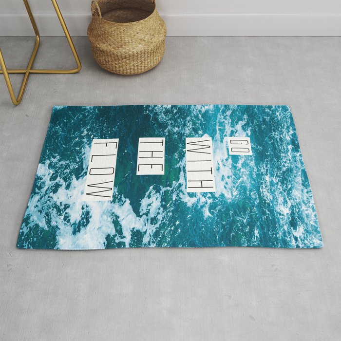 Ocean Waves | Go With the Flow  Rug