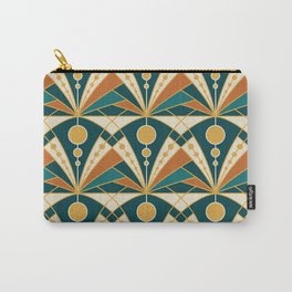 Art Deco (Green, rusty and gold) Carry-All Pouch