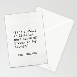 Emily Dickinson American poet Stationery Card
