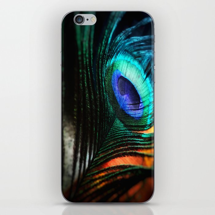 Peacock Feather Pattern iPhone Skin