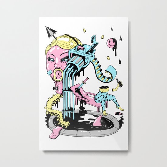 On the edge of chill Metal Print