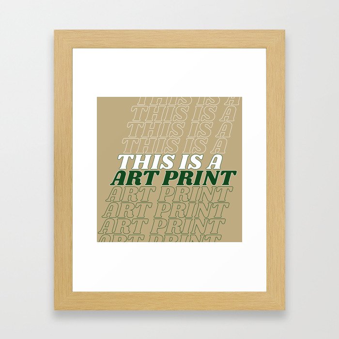 this is a… Framed Art Print
