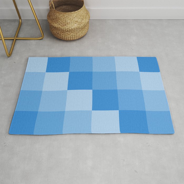 Four Shades Of Light Blue Square Rug By Shelleyylstart Four Shades Of Light Blue Square Rug By Shelleyylstart