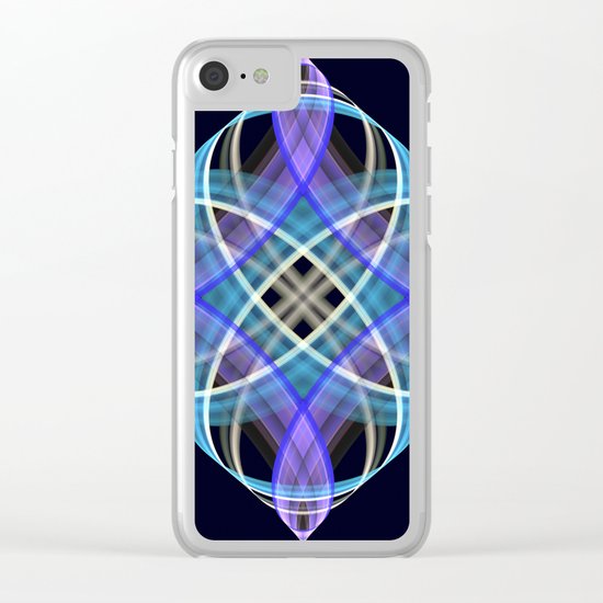 Four points geometric pattern design Clear iPhone Case