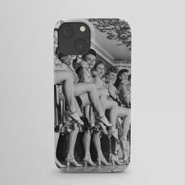 Chorus line of women with legs lifted iPhone Case