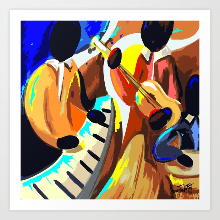 Print Art piano music Jazz Illustration Poster face mask