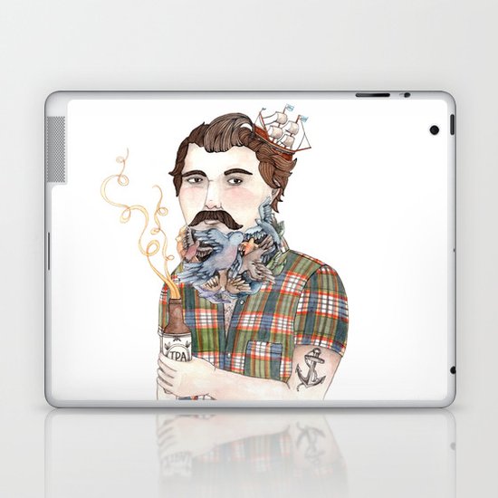Flock of Beards Laptop & iPad Skin