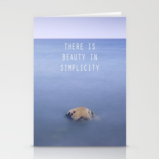 THERE IS BEAUTY IN SIMPLICITY Stationery Cards