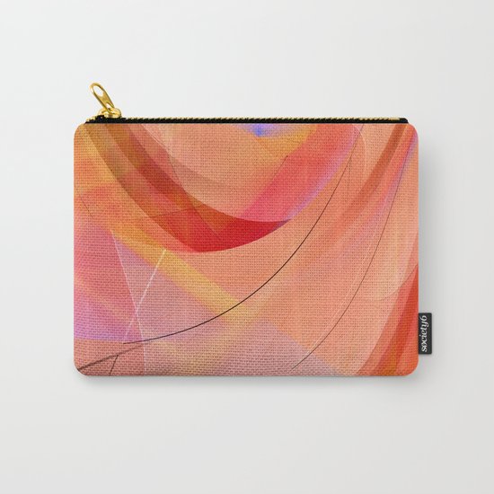 pattern orange abstract no. 3 Carry-All Pouch