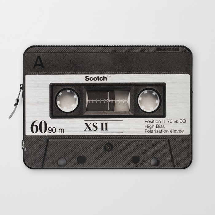 Cassette Tape Black And White #decor #society6 #buyart Laptop Sleeve