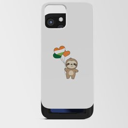 Sloth With Ireland Balloons Cute Animals Happiness iPhone Card Case