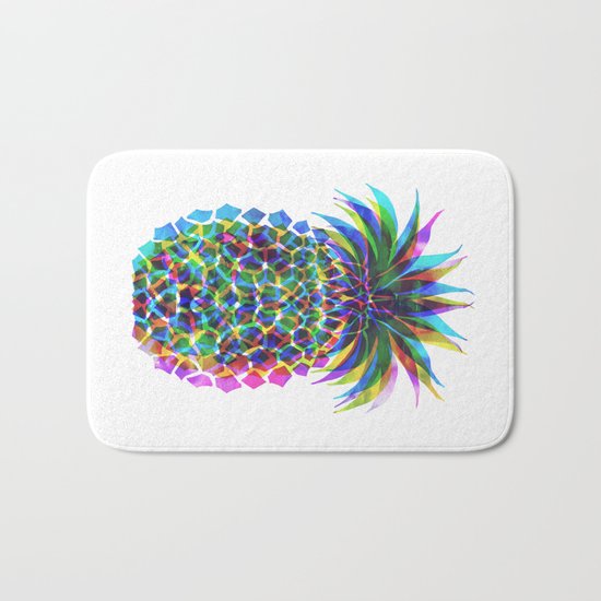 Pineapple CMYK Bath Mat
