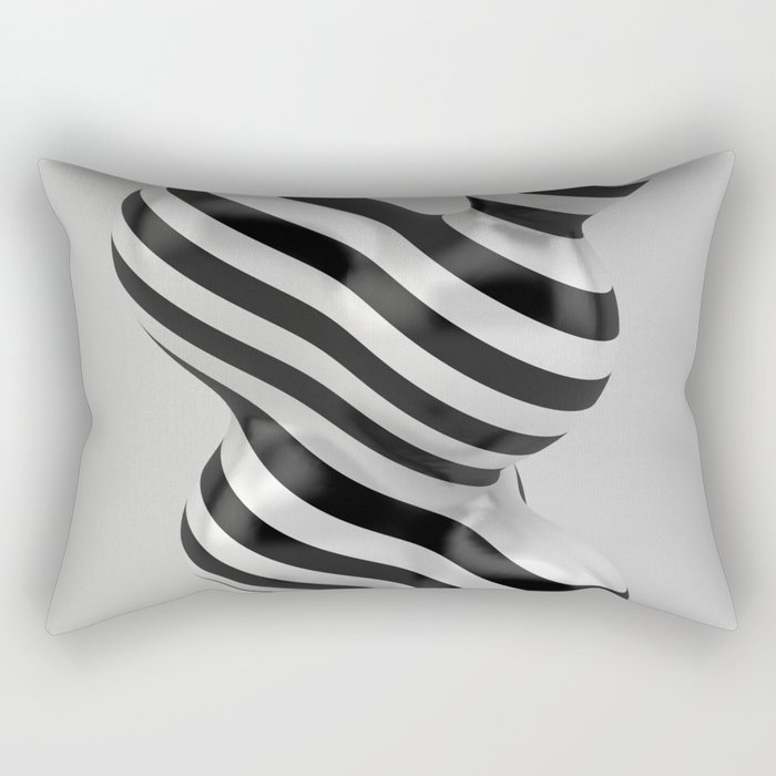 Primitive Stripes Rectangular Pillow