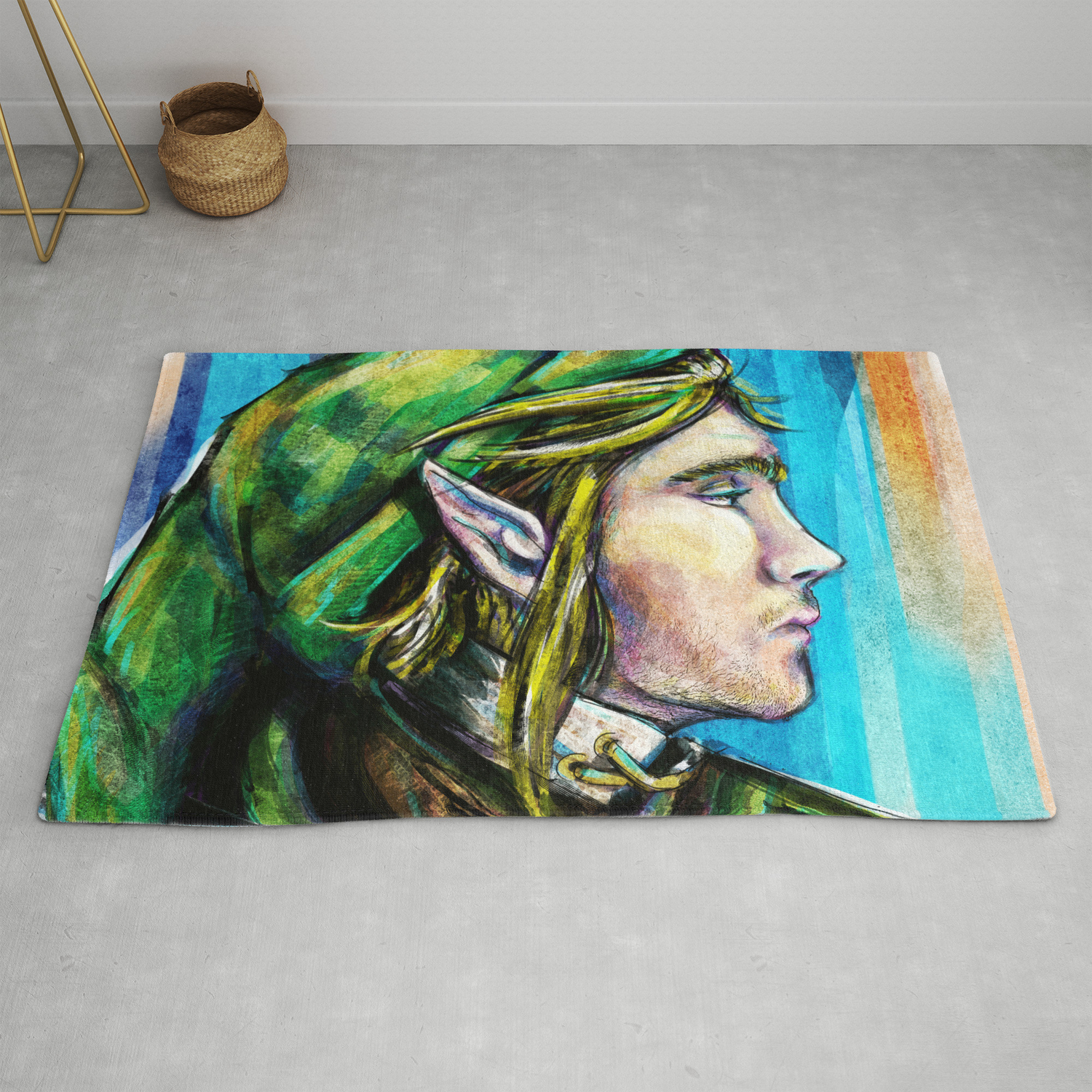 Link From The Legend Of Zelda Painting The Proud Hyrulian Warrior