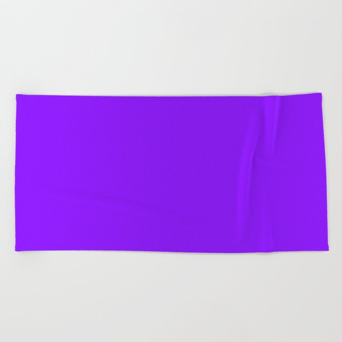 Punk Rock Purple Beach Towel