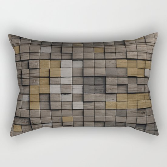 Wood pattern Rectangular Pillow