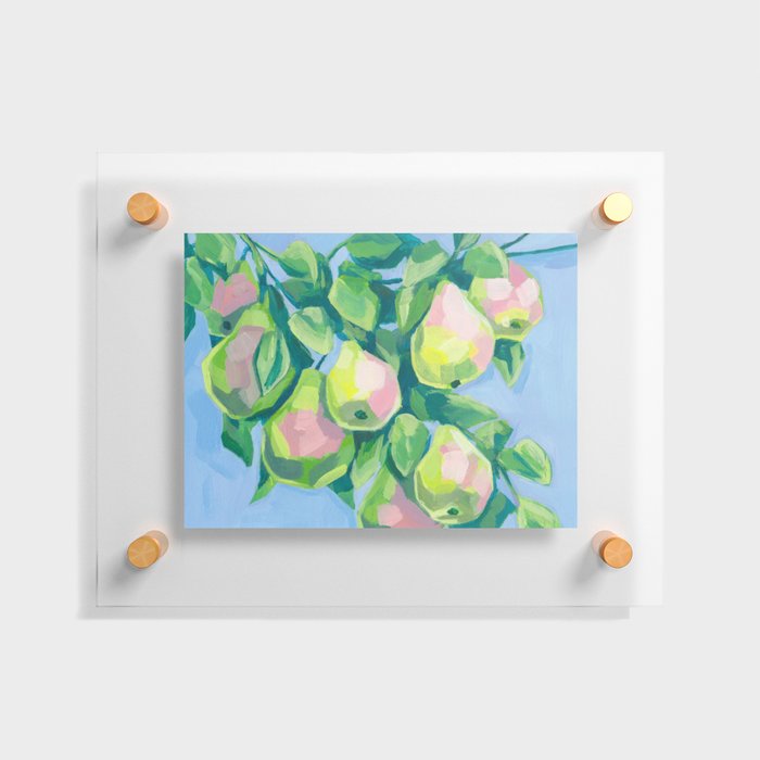 Pears on a Branch Floating Acrylic Print