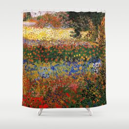 Garden in Bloom, Arles, Vincent van Gogh Shower Curtain