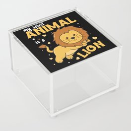 Lion Is My Spirit Animal - Cute Zoo Animals Lions Acrylic Box