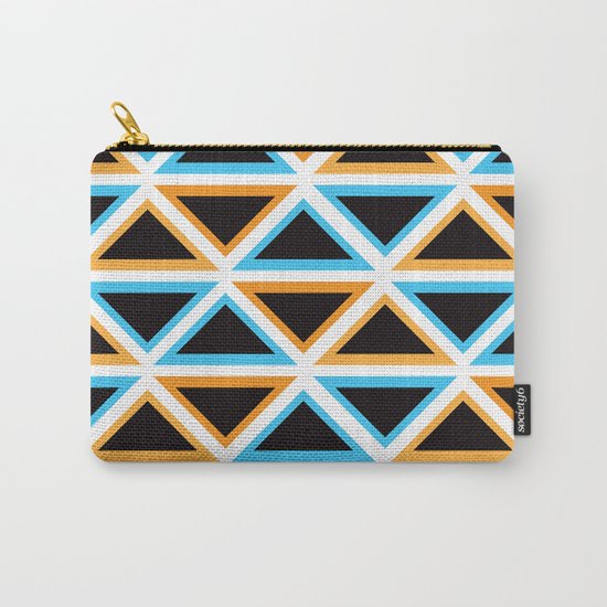 Colorful Triangle (Ranging Tribuj) Carry-All Pouch