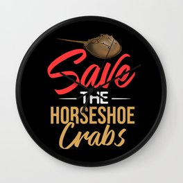 Horseshoe Crab Xiphosura Blood Eggs Fossil Wall Clock
