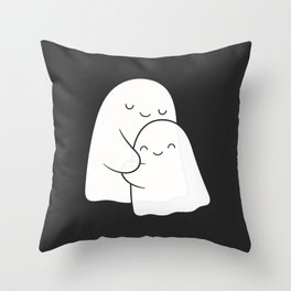 Ghost Hug - Soulmates Throw Pillow