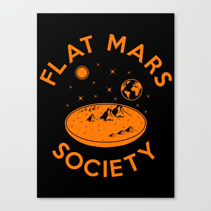 Flat mars society Canvas Print