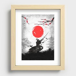 Samurai japan Recessed Framed Print