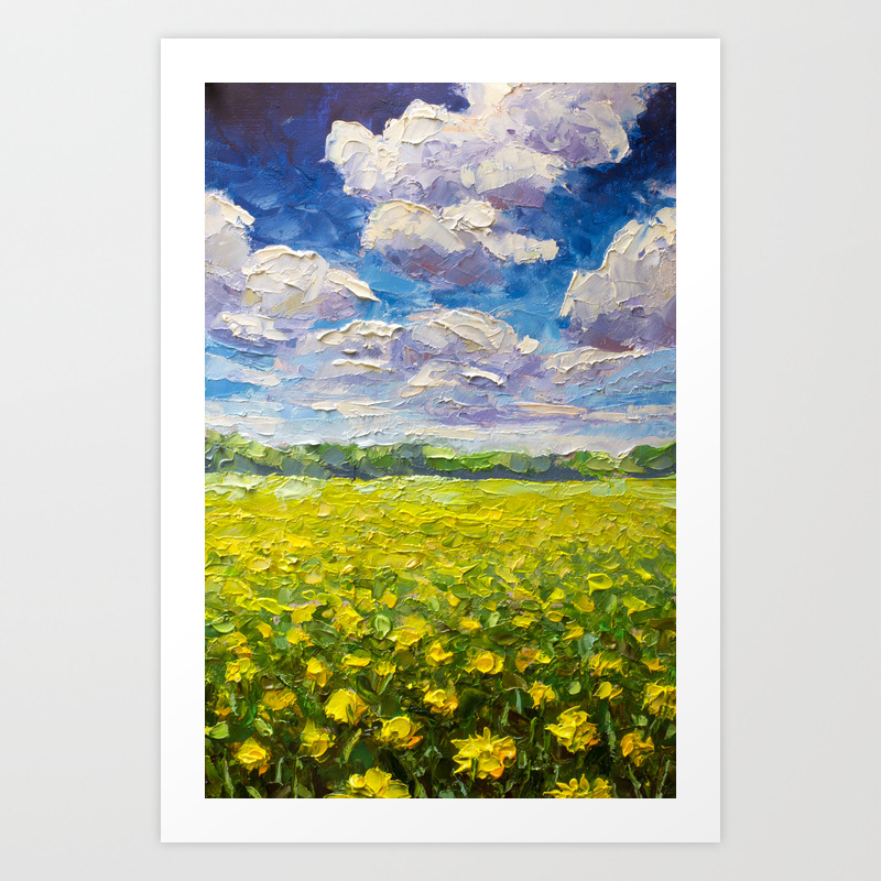 Original Oil And Palette Knife Painting On Paper The Endless