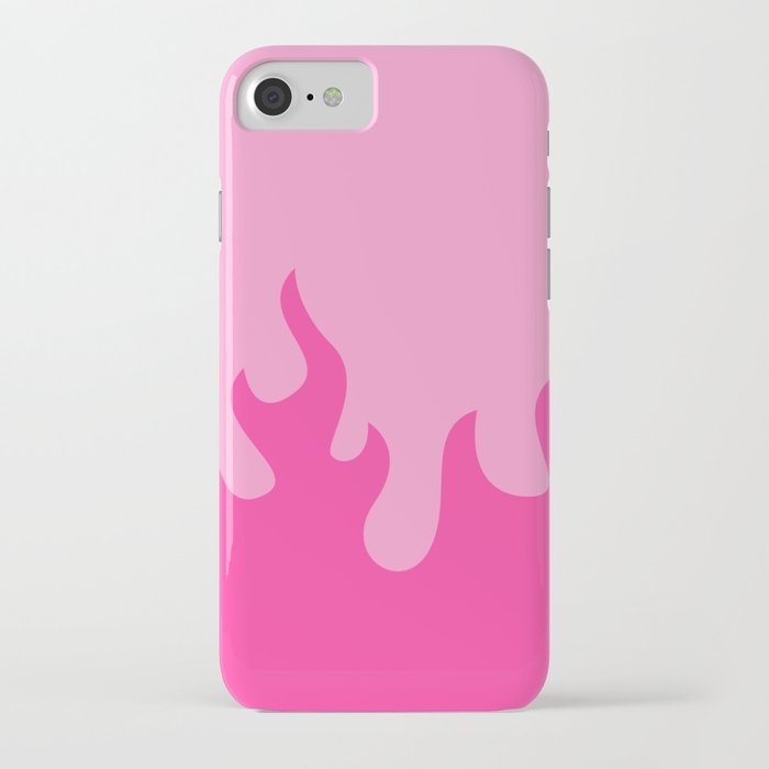 pink y2k flames iPhone Case